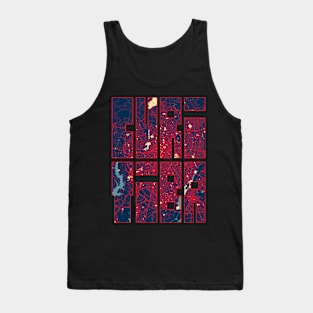 Curitiba, Brazil City Map Typography - Hope Tank Top